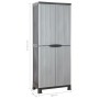 Armario de plástico 68x39x171,5 cm de vidaXL, Taquillas y armarios de almacenamiento - Ref: Foro24-337896, Precio: 148,04 €, ...