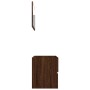 Set de muebles baño 2 pzas madera contrachapada marrón roble de vidaXL, Muebles de baño - Ref: Foro24-815740, Precio: 64,55 €...