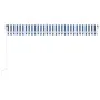 Toldo retráctil automático azul y blanco 500x350 cm de vidaXL, Toldos - Ref: Foro24-3069026, Precio: 506,34 €, Descuento: %