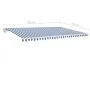 Toldo retráctil automático azul y blanco 500x350 cm de vidaXL, Toldos - Ref: Foro24-3069026, Precio: 506,34 €, Descuento: %