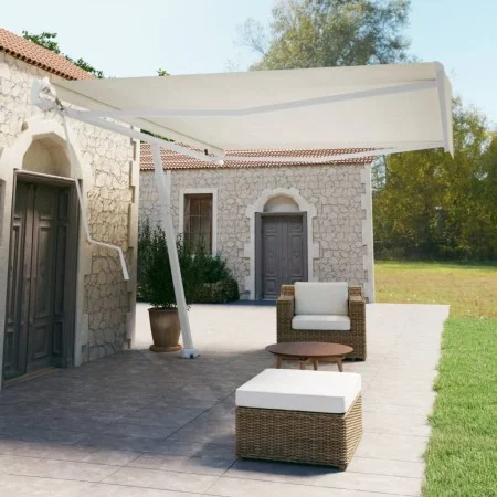Toldo de pie automático crema 500x350 cm de vidaXL, Toldos - Ref: Foro24-3069667, Precio: 629,04 €, Descuento: %