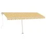 Toldo de pie automático amarillo y blanco 500x350 cm de vidaXL, Toldos - Ref: Foro24-3069668, Precio: 686,11 €, Descuento: %
