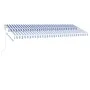 Toldo de pie automático azul y blanco 500x350 cm de vidaXL, Toldos - Ref: Foro24-3069666, Precio: 690,37 €, Descuento: %