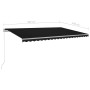 Toldo retráctil automático con postes gris antracita 5x3,5 m de vidaXL, Toldos - Ref: Foro24-3070069, Precio: 597,11 €, Descu...