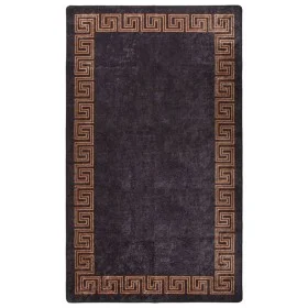 Alfombra lavable antideslizante negro y dorado 190x300 cm de vidaXL, Alfombras - Ref: Foro24-337932, Precio: 70,85 €, Descuen...