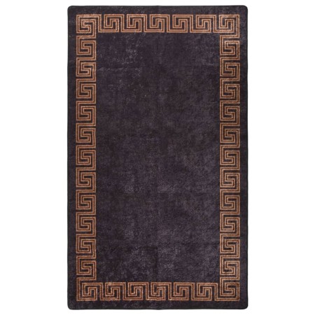 Alfombra lavable antideslizante negro y dorado 190x300 cm de vidaXL, Alfombras - Ref: Foro24-337932, Precio: 71,91 €, Descuen...