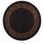 Alfombra lavable antideslizante negro y dorado φ120 cm de vidaXL, Alfombras - Ref: Foro24-337933, Precio: 29,51 €, Descuento: %