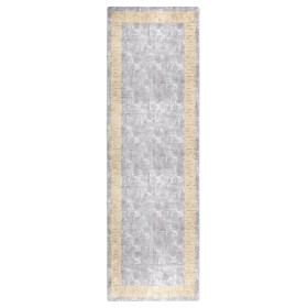 Alfombra lavable antideslizante gris 80x300 cm de vidaXL, Alfombras - Ref: Foro24-337935, Precio: 41,89 €, Descuento: %