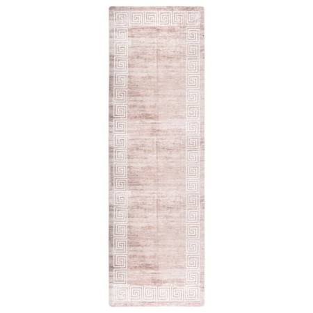 Alfombra lavable antideslizante beige 80x300 cm de vidaXL, Alfombras - Ref: Foro24-337941, Precio: 38,25 €, Descuento: %