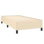 Cama box spring con colchón tela color crema 90x190 cm de vidaXL, Camas y somieres - Ref: Foro24-3127770, Precio: 383,05 €, D...