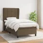 Boxspringbett mit dunkelbrauner Stoffmatratze 90x190 cm von vidaXL, Betten und Lattenroste - Ref: Foro24-3127928, Preis: 338,...