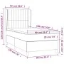 Box spring bed with cream fabric mattress 90x190 cm by vidaXL, Beds and slatted bases - Ref: Foro24-3128650, Price: 375,12 €,...