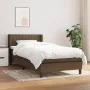 Box spring bed with dark brown fabric mattress 90x190 cm by vidaXL, Beds and slatted bases - Ref: Foro24-3129836, Price: 283,...