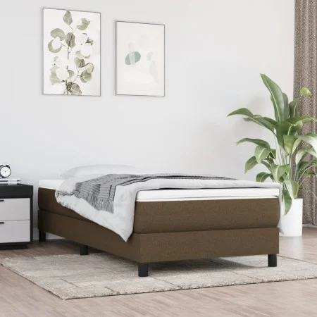 Pocket spring mattress dark brown fabric 90x190x20 cm by vidaXL, Mattresses - Ref: Foro24-347697, Price: 124,12 €, Discount: %