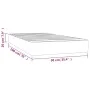 Pocket spring mattress dark brown fabric 90x190x20 cm by vidaXL, Mattresses - Ref: Foro24-347697, Price: 124,12 €, Discount: %