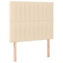 Cama box spring con colchón tela color crema 90x190 cm de vidaXL, Camas y somieres - Ref: Foro24-3131558, Precio: 360,46 €, D...