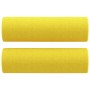 Sofá de 2 plazas con cojines tela amarillo claro 120 cm en Sofás | Comprar online en Foru.es