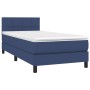 Cama box spring colchón y luces LED tela azul 80x200 cm de vidaXL, Camas y somieres - Ref: Foro24-3133115, Precio: 290,35 €, ...