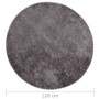 Alfombra lavable antideslizante gris φ120 cm de vidaXL, Alfombras - Ref: Foro24-337963, Precio: 30,47 €, Descuento: %