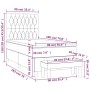 Cama box spring con colchón tela gris taupe 90x190 cm de vidaXL, Camas y somieres - Ref: Foro24-3137361, Precio: 422,77 €, De...