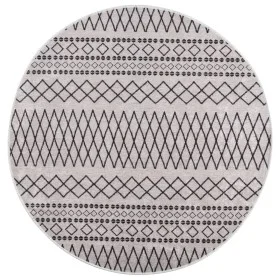Alfombra lavable antideslizante negro y blanco φ120 cm de vidaXL, Alfombras - Ref: Foro24-337975, Precio: 22,34 €, Descuento: %