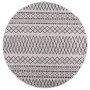 Alfombra lavable antideslizante negro y blanco φ120 cm de vidaXL, Alfombras - Ref: Foro24-337975, Precio: 22,63 €, Descuento: %