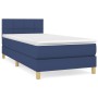 Cama box spring con colchón tela azul 80x200 cm de vidaXL, Camas y somieres - Ref: Foro24-3140575, Precio: 283,33 €, Descuent...