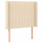 Cama box spring colchón y luces LED tela color crema 90x190 cm de vidaXL, Camas y somieres - Ref: Foro24-3138442, Precio: 366...