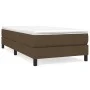 Box spring bed with dark brown fabric mattress 90x190 cm by vidaXL, Beds and slatted bases - Ref: Foro24-3144040, Price: 253,...