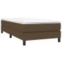 Box spring bed with dark brown fabric mattress 90x190 cm by vidaXL, Beds and slatted bases - Ref: Foro24-3144040, Price: 253,...