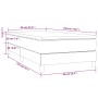 Cama box spring con colchón tela color crema 90x190 cm de vidaXL, Camas y somieres - Ref: Foro24-3144042, Precio: 299,63 €, D...