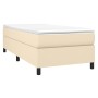 Cama box spring con colchón tela color crema 90x190 cm de vidaXL, Camas y somieres - Ref: Foro24-3144388, Precio: 292,94 €, D...