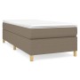 Cama box spring con colchón tela gris taupe 90x190 cm de vidaXL, Camas y somieres - Ref: Foro24-3144486, Precio: 285,83 €, De...