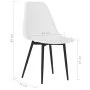 Esszimmerstühle 4 Einheiten weiß PP von vidaXL, Essstühle - Ref: Foro24-338043, Preis: 160,89 €, Rabatt: %