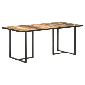Recycled solid wood dining table 180 cm by vidaXL, Kitchen and dining tables - Ref: Foro24-320696, Price: 276,23 €, Discount: %