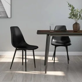 Sillas de comedor 2 unidades negras PP de vidaXL, Sillas de comedor - Ref: Foro24-338044, Precio: 101,70 €, Descuento: %