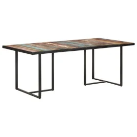 Mesa de comedor de madera maciza reciclada 200 cm de vidaXL, Mesas de cocina y de comedor - Ref: Foro24-320698, Precio: 371,8...