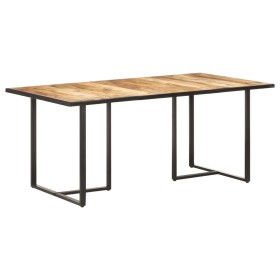 Mesa de comedor madera de mango rugosa 180 cm de vidaXL, Mesas de cocina y de comedor - Ref: Foro24-320695, Precio: 248,23 €,...