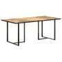 Mesa de comedor madera de mango rugosa 180 cm de vidaXL, Mesas de cocina y de comedor - Ref: Foro24-320695, Precio: 244,36 €,...