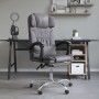 Silla de oficina reclinable masaje cuero sintético gris de vidaXL, Sillas de oficina - Ref: Foro24-349745, Precio: 129,39 €, ...