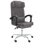 Silla de oficina reclinable masaje cuero sintético gris de vidaXL, Sillas de oficina - Ref: Foro24-349745, Precio: 129,39 €, ...