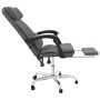 Silla de oficina reclinable masaje cuero sintético gris de vidaXL, Sillas de oficina - Ref: Foro24-349745, Precio: 129,39 €, ...