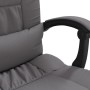 Silla de oficina reclinable masaje cuero sintético gris de vidaXL, Sillas de oficina - Ref: Foro24-349745, Precio: 129,39 €, ...