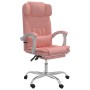 Silla de oficina reclinable masaje cuero sintético rosa de vidaXL, Sillas de oficina - Ref: Foro24-349747, Precio: 139,63 €, ...