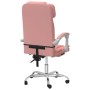 Silla de oficina reclinable masaje cuero sintético rosa de vidaXL, Sillas de oficina - Ref: Foro24-349747, Precio: 139,63 €, ...