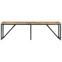 Banco de madera maciza de mango 160x35x46 cm de vidaXL, Bancos para recibidores y almacenamiento - Ref: Foro24-351683, Precio...