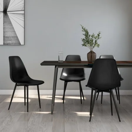 Sillas de comedor 4 unidades negras PP de vidaXL, Sillas de comedor - Ref: Foro24-338045, Precio: 132,75 €, Descuento: %