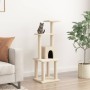 Rascador para gatos con postes de sisal crema 105 cm de vidaXL, Mobiliario para gatos - Ref: Foro24-171466, Precio: 44,44 €, ...