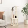 Rascador para gatos con postes de sisal crema 105 cm de vidaXL, Mobiliario para gatos - Ref: Foro24-171466, Precio: 43,67 €, ...