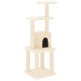 Rascador para gatos con postes de sisal crema 105 cm de vidaXL, Mobiliario para gatos - Ref: Foro24-171466, Precio: 44,44 €, ...